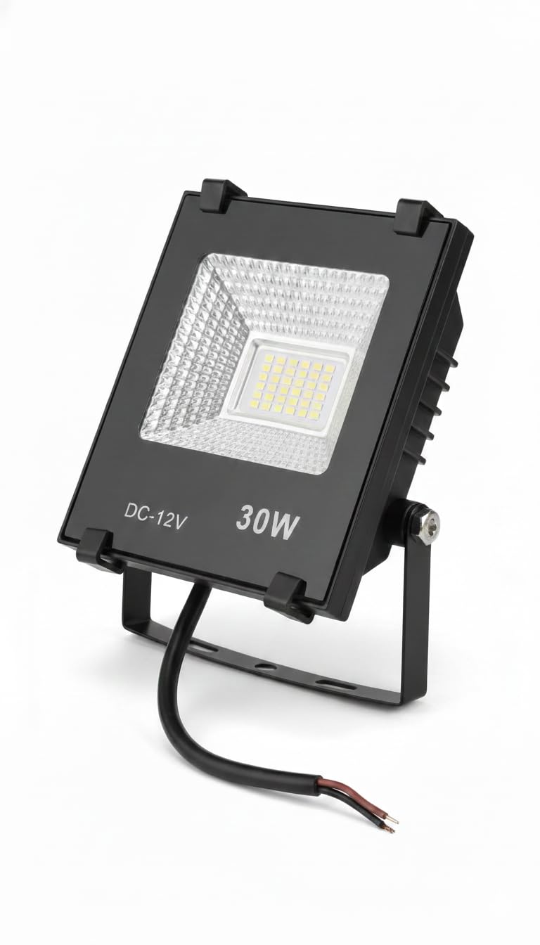 30W DC 12V LED Flood Light | High Brightness Outdoor Flood Lamp | Energy Efficient Waterproof LED Light for Solar, Battery & CCTV Use-image-27