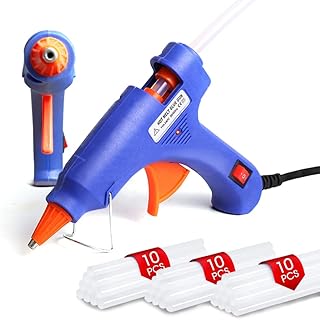 Mini Hot Glue Gun, Hot Glue Gun Kit with 30pcs Premium Hot Glue Sticks, Hot Melt Glue Gun for Crafts, School DIY Arts, Qui...