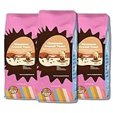 Crazy Cups Gemahlener Kaffee, Zimt French Toast, in 284 ml Beuteln, zum Aufbrühen von aromatisiertem Heiß- oder Eiskaffee, 3 Stück
