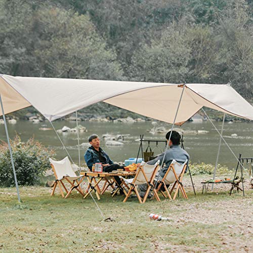 BESPORTBLE 1 conjunto de mesa de acampamento portátil dobrável com mesa de madeira para atividades a