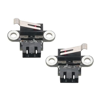 2PCS 3D Printer Black PCB Material Mechanical Vertical Limit Switch Module with Trigger Light 3 Pin Momentary Action Compatible with 3018-PROVer/3018-MX3/3018-PROVer Mach3