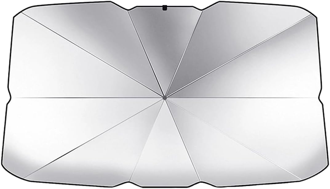 ZIMISI Car Windshield Sun Shade Umbrella, 51''x 30'' Front Window Sun Shade Protect for Automotive Interior, UV Rays Block & Keep Cool, Heat Insulation Protection Car Umbrella for SUV, Sedan (Large)