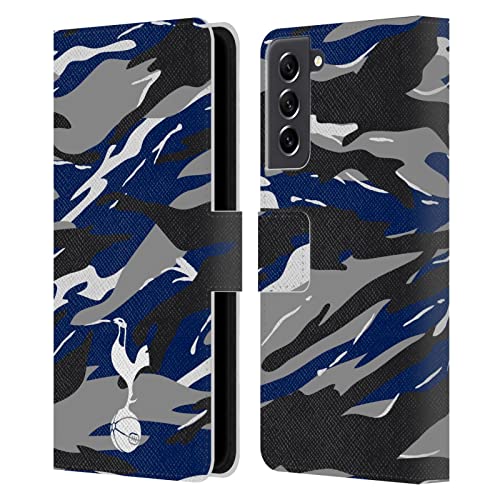 Coque Tottenham Hotspur Samsung S21 FE - Étui portefeuille en cuir camouflage pour supporter