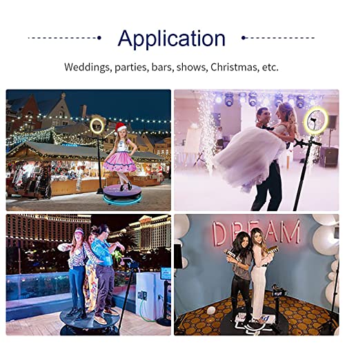 Ficha técnica Máquina de fotomatón 360 con software para fiestas actualización con anillo de luz logotipo gratuito control remoto por aplicación cabina de cámara giratoria automática de 360 grados soporte - Fernando Cortés