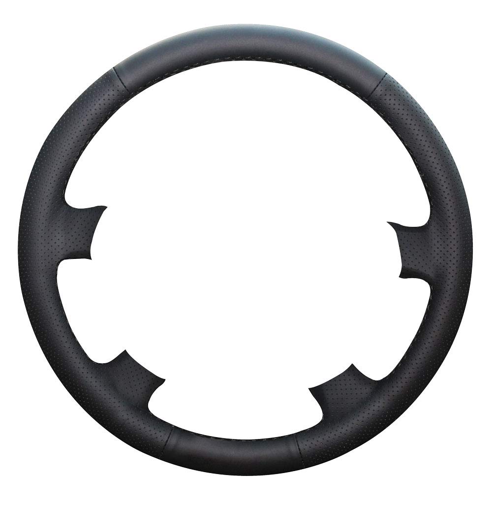 Eiseng Funda para Volante de Coche para Toyota Tacoma 2005-2011 4Runner 2003-2009 Highlander 2004-2007 Sienna 2004-2010 Sequoia 2003-2007, Accesorios Interiores de Cuero de Microfibra Negro