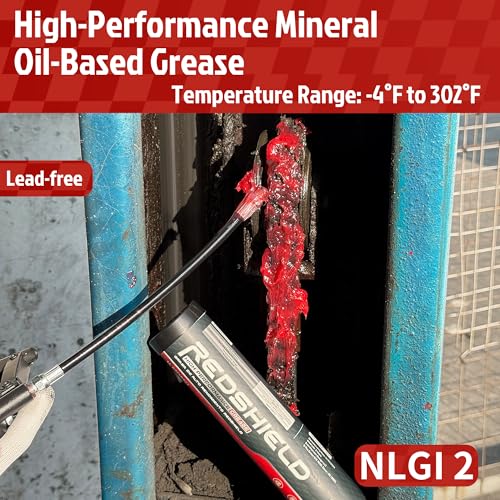 Image of High-Performance Red Grease, 2 x 14 Oz. Extreme Pressure, NLGI 2, Water-Resistant, High Temp for Wheel Bearings, Suspension, RVs, Agricultural Equipment, and Heavy-Duty Applications 2 x 390g