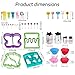 Sandwich Cutters Bread Shaped Set, Vegetable Fruit Bread Shape Cheese Cookie Cutter Molds - Great for Lunchbox and Bento Box