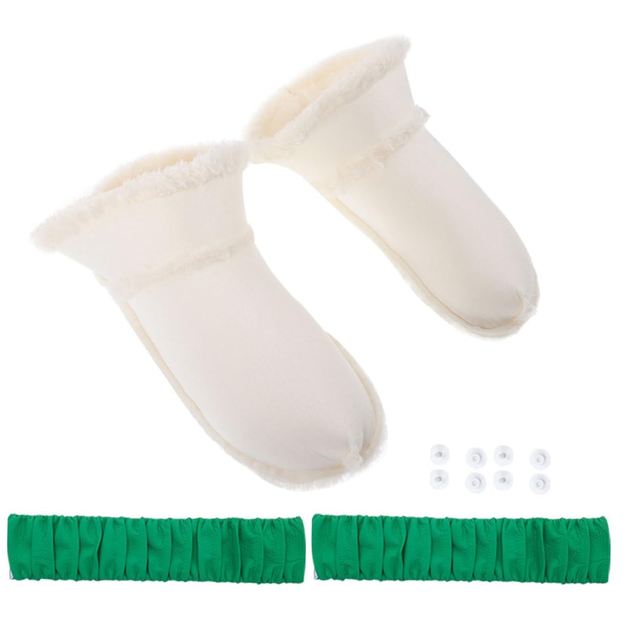 4pares Plantillas De Desmontables Para Zapatos Forro De Pelusa Inserciones De Invierno Para y Días Fríos