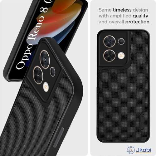 Image of Jkobi Silicone Back Case Cover for Oppo Reno 8 5G (Textured Grip Design | Slim and Light Weight)