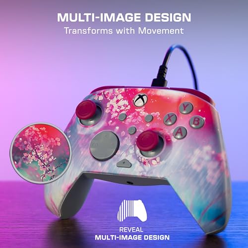 Image of Turtle Beach Rematch Advanced Wired Gaming Controller for Xbox & PC | Xbox Series X|S, Xbox One, PC, 2 Remappable Buttons, Hall-Effect Triggers, Audio Controls, Image Shifting Design, Kyoto Bloom
