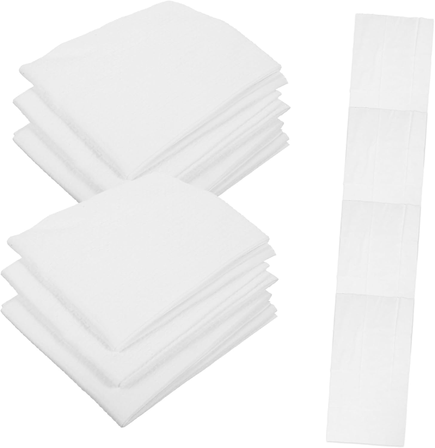 5 Ensembles de 10 Serviettes de Bain jetables Classiques jetables et Serviettes absorbantes pour l'hôtel et Le Bureau Utilisation idéale pour Un Nettoyage Rapide et Une commodité de Voyage