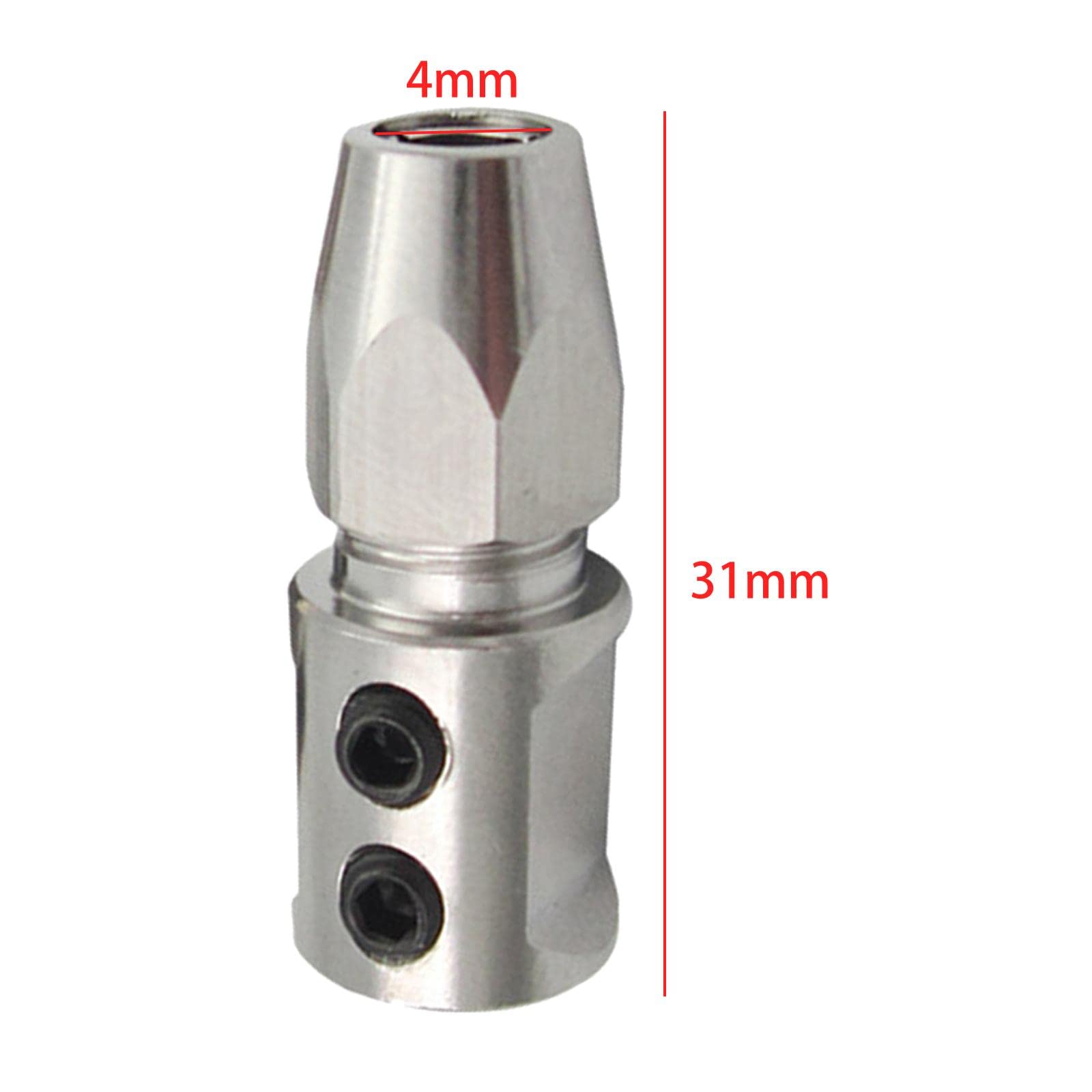 Coupleur Flexible Métal 4mm X 4mm – Axe Moteur Vers Arbre Flexible Bateau RC Modélisme