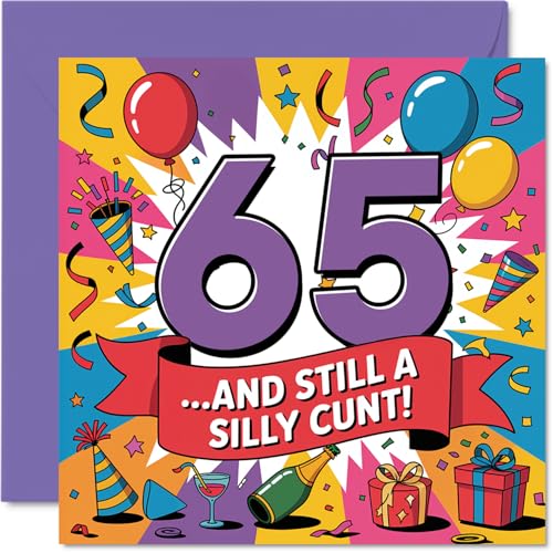 Carte 65e anniversaire humour décalé
