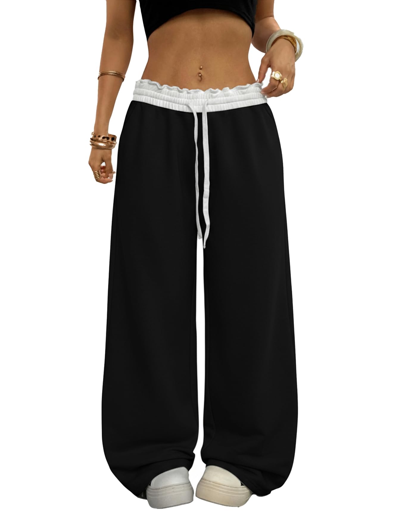 SOLY HUX Women's Camo Pants Wide Leg Baggy Sweatpants
