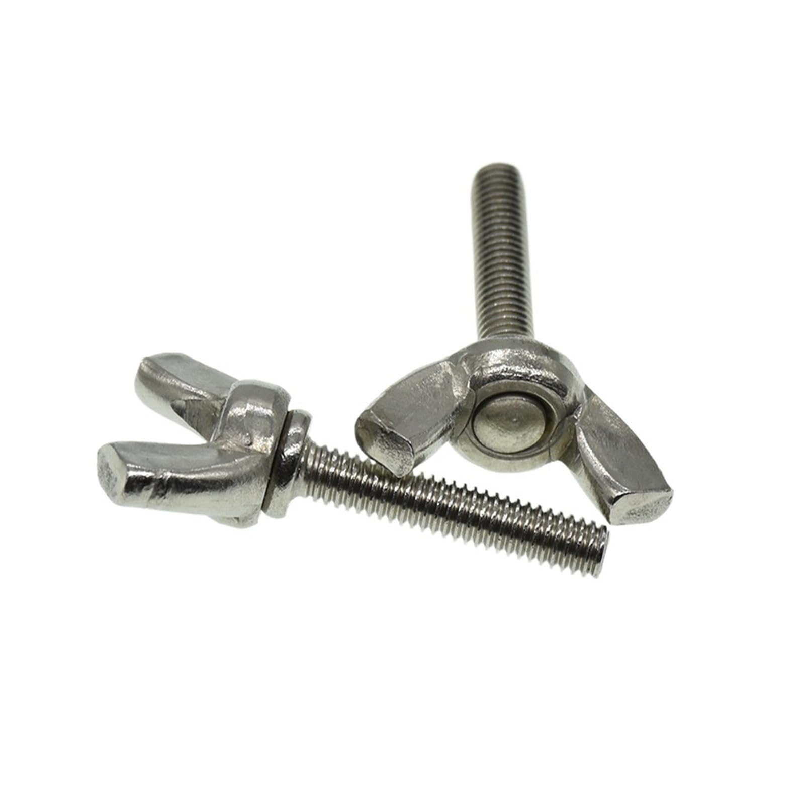 DLNTXFDG M3 M4 M5 M6 M8 M10 304 Stainless Steel Wing Screw Claw Hand Tighten Screws(M4-25mm(10pcs))