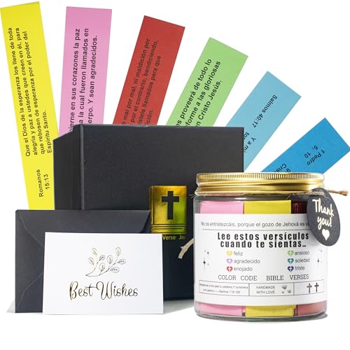Large Size Spanish Bible Verse Jar en español,120pcs,Easter Gift,Christian Gifts