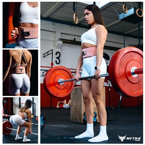 Mytra Fusion UNKNOWN Leather Weight Lifting Power Lifting Back Support Belt Weight Lifting Belt Men Weight Lifting Belt Women Weightlifting Belt thumb #2