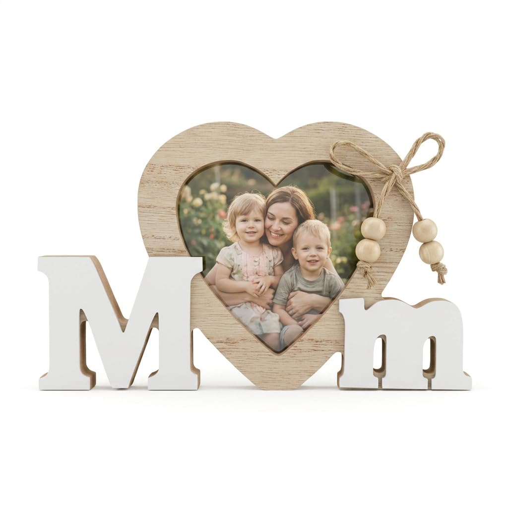 Personalised Mum Photo Frame, Wooden Personalised Photo