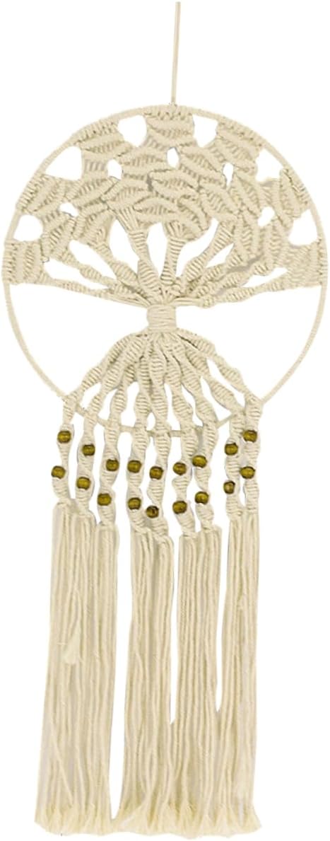 ORFOFE Handmade Dream Catcher Tree of Life Pendant Unique Hanging Decoration for Home Adornment Wall Decor for Bedroom and Living Safe and Material