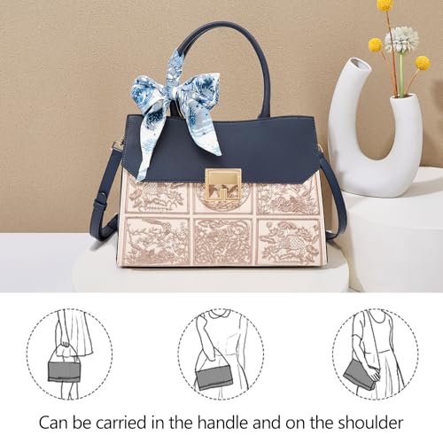 Image of FOXLOVER Medium Tote Bag for Women Designer Vintage Satchel Handbags Top-handle Purses