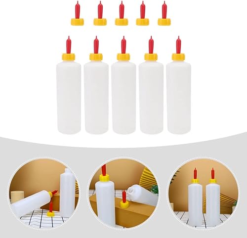 Miniatura 4 de 10Sets de cabra alimentador de cabra botellas para alimentar cabras bebés 400ML biberones de cordero botellas de plástico botellas de leche