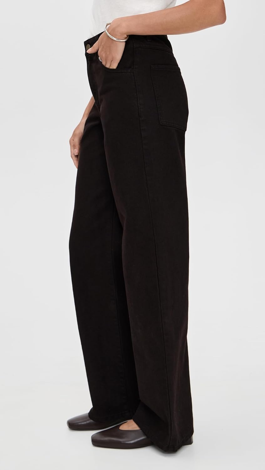 Enza Costa Women's Relaxed Straight Leg Jeans - Image 4