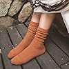 DZALS 9 Pairs Women Socks Long Knit Turn Cuff Cott... #3