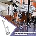 JOINPAYA Tom Drum Stand Holder Bracket Drum Mount for Percussion Instrument Rack