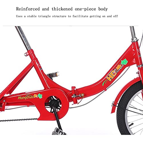 LEELLY Ultraleichtes dreirädriges Fahrrad Schwarz 16 Zoll Erwachsenes Dreirad mit Einkaufskorb Rückenlehne Sitz Trike Fahrrad Fahrrad für Senioren Frauen Männer – Bild 7