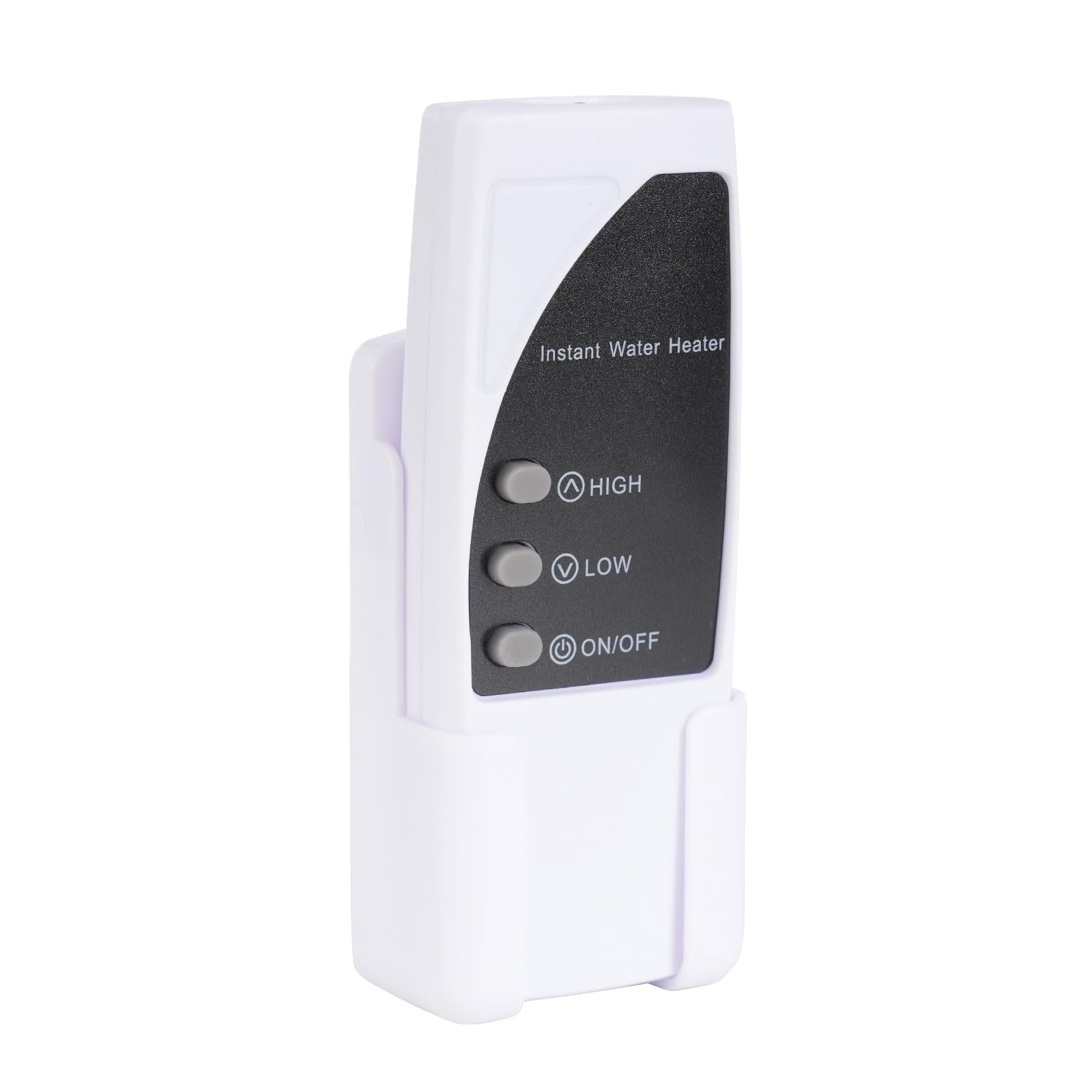Mini scaldabagno elettrico a LED, 220 V, 5500 W, display touch screen, 5 temperature, con telecomando, per appartamenti, scuole, servizi igienici e lavanderie, 13,5 x 6,8 x 19,5 cm (nero)