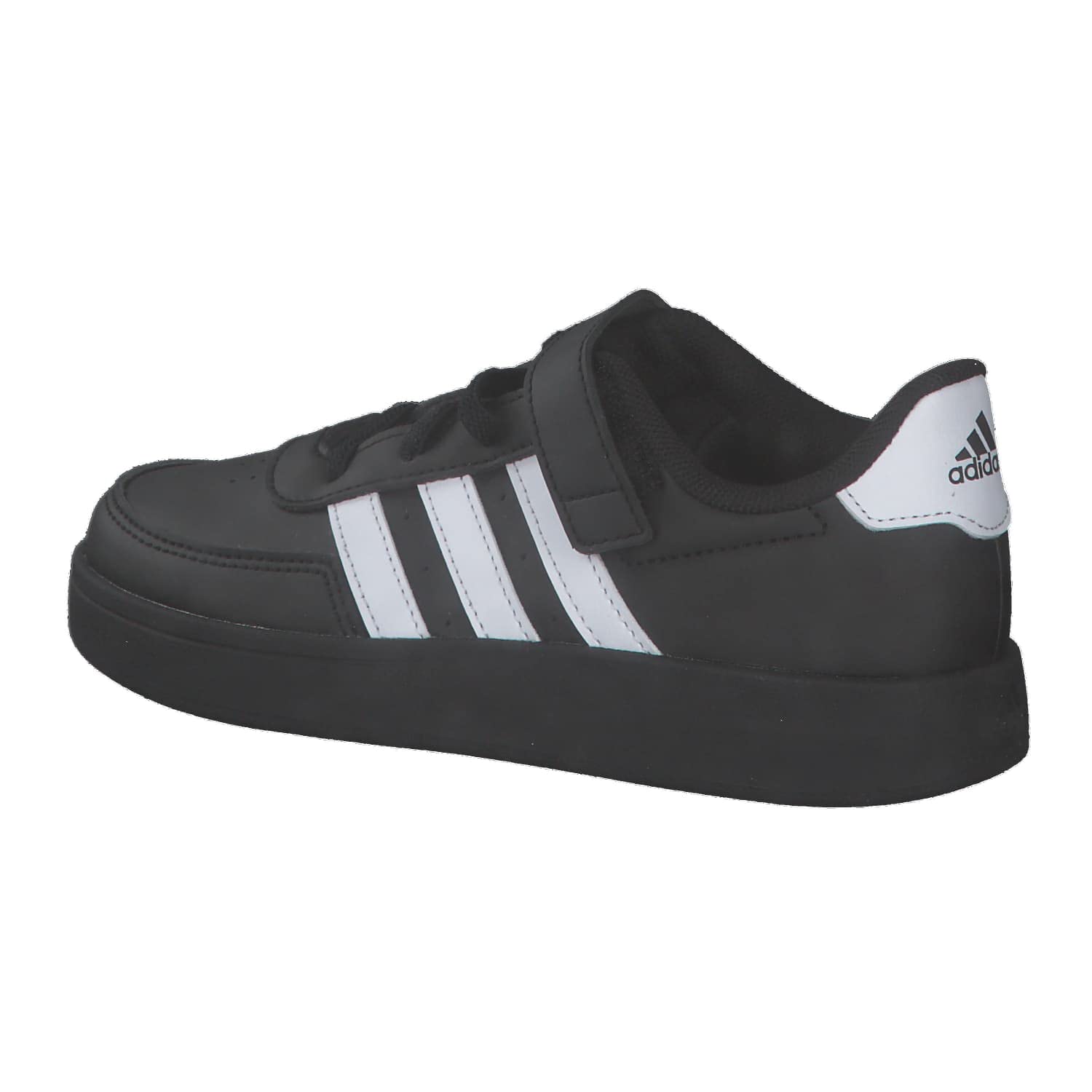 adidas Unisex niños Breaknet Lifestyle Court Elastic Lace and Top Strap Shoes, core black/Cloud white/Cloud white, 38 EU