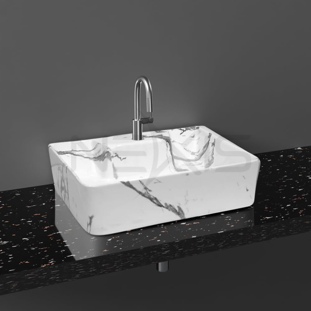 NEXIS Wash Basin - Modern Ceramic Sink -5