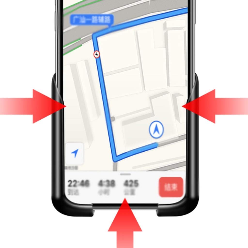 HBJWOV Car Phone Seat Bracket for Accessories with 360-degree Rotating Automatic Grip, Vent Mounting