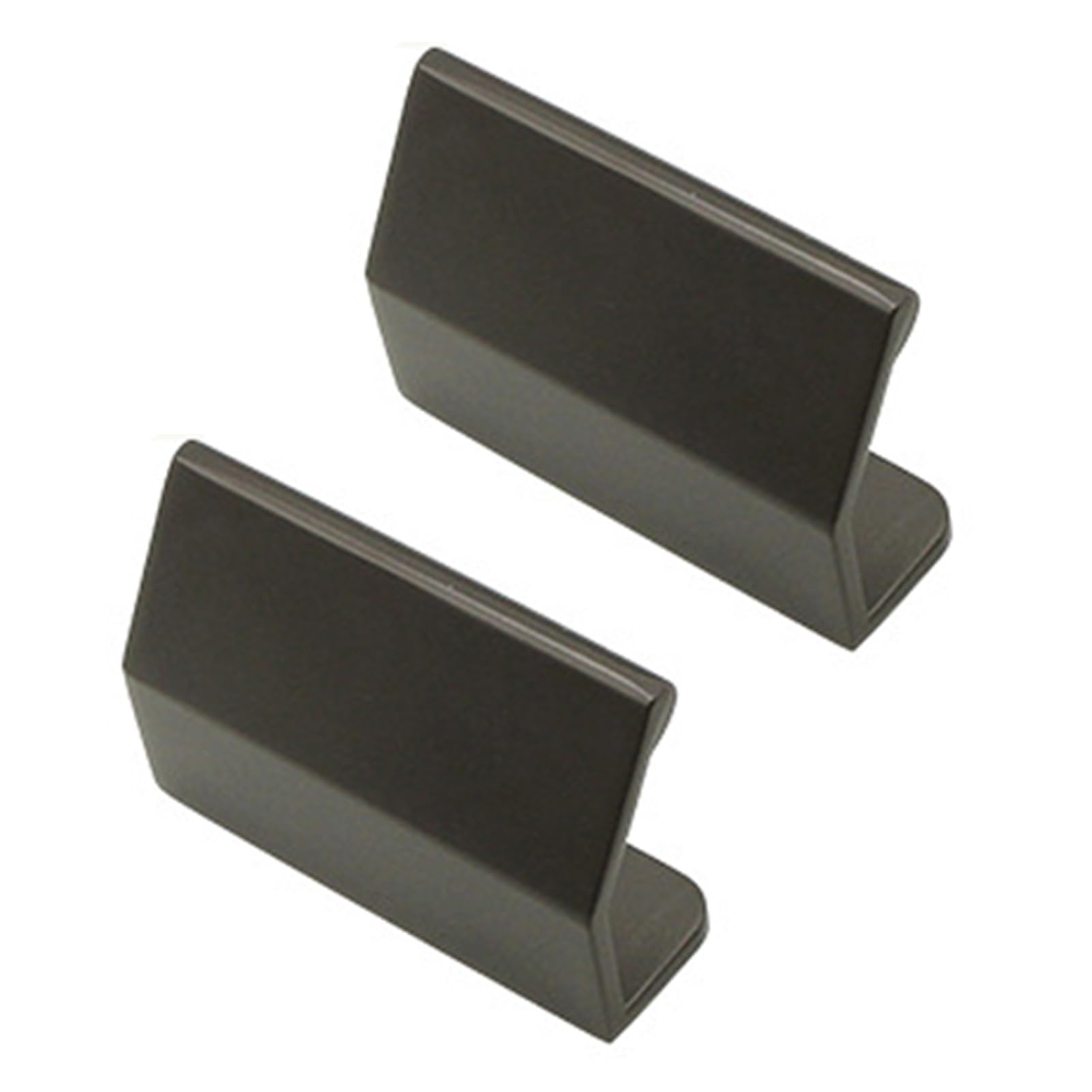 DSWZLQDXB 2 Pieces Drawer Handles Zinc Alloy Finger Edge Pull Hidden Closet Handle Furniture Cabinet Kitchen Knobs Door Levers for Cupboard Wardrobe (Grey)