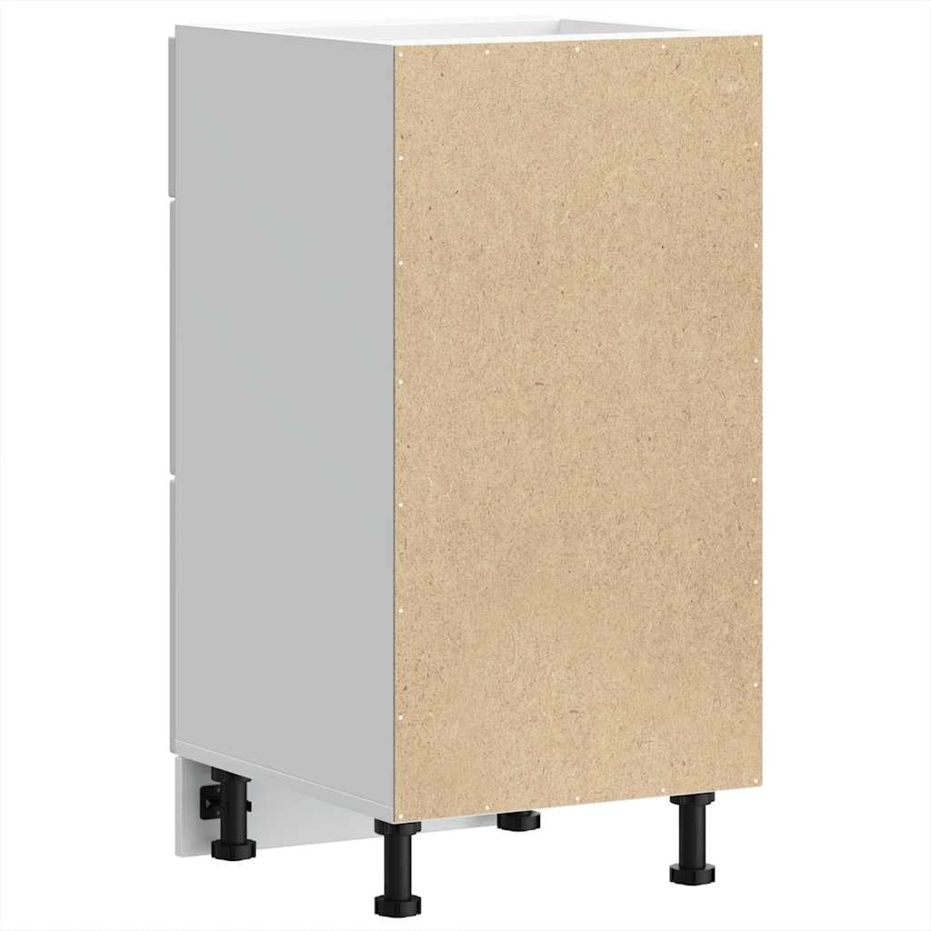 vidaXL Armoire de Cuisine Kalmar Blanc Bois d'ingénierie, Meuble d'évier, Meuble de Cuisine avec tiroir, Meuble de Cuisine à tiroir