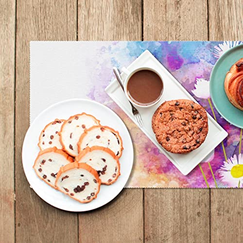 Sets de table marguerite naturelle durables pour grande table de repas - 7