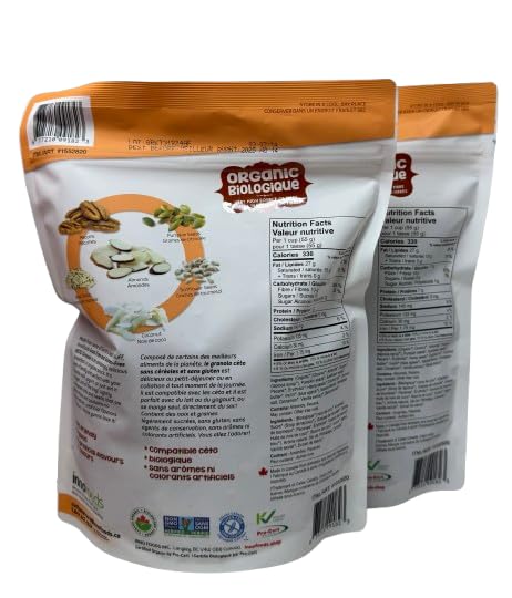 Inno Foods keto grain free granola InnoFoods Organic, Gluten Free, 600g, (Pack of 2) - Image 3