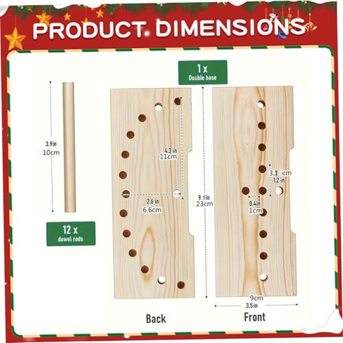 Herramienta para hacer lazos de madera portátil que soluciona los nudos flojos en manualidades 3