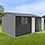 YOPTO 10x12 FT Outdoor Storage Shed,Oversized Metal Waterproof Tool Sheds,Heavy-Duty Unit with Window,Door and Vents,for Storing Bicycles,Lawnmowers,Barbeques,Grey