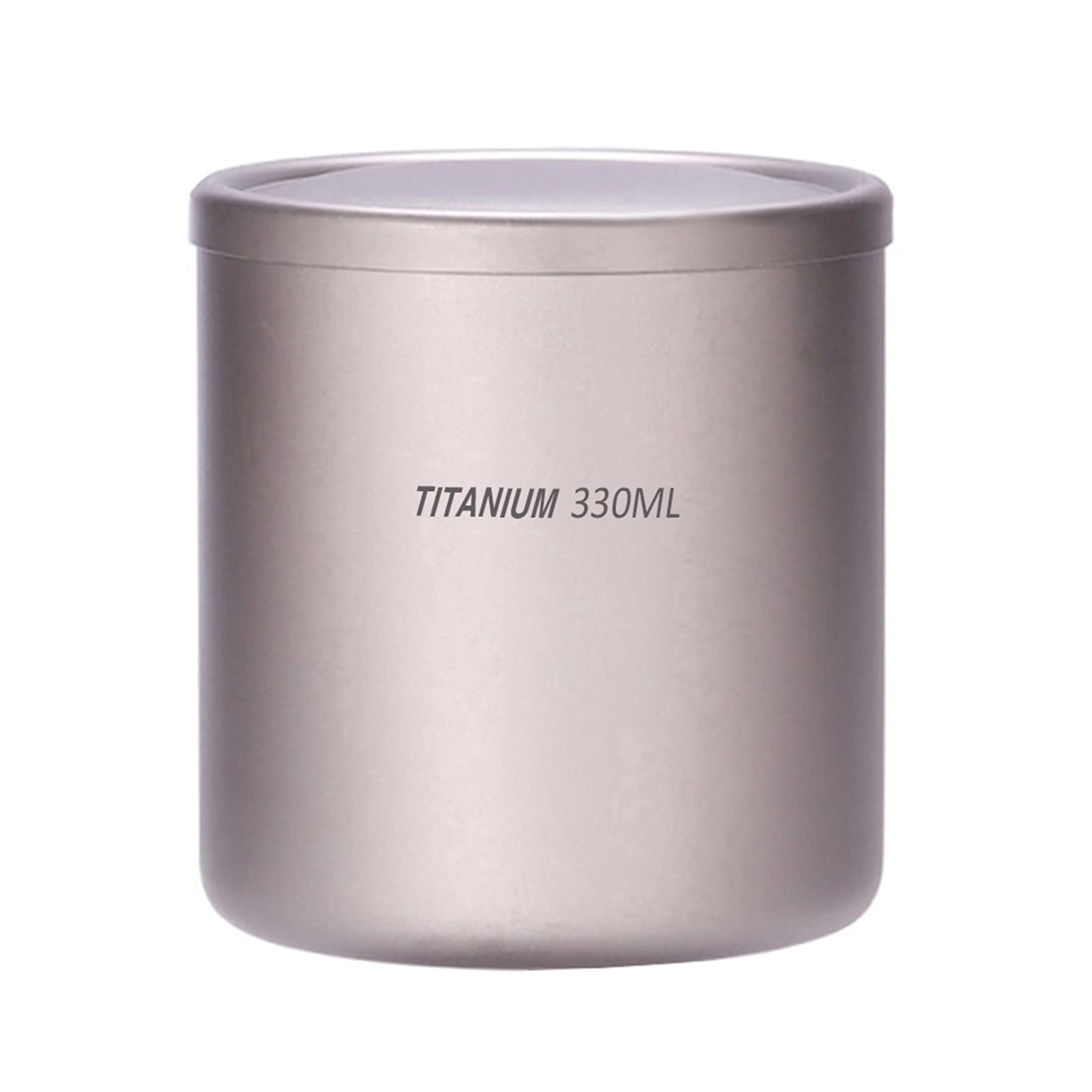 220ml/330ml/450ml/550ml Doppelwandige Wassertasse Kaffee Tee Becher für Home Office Outdoor Camping Wandern Rucksack Picknick,Titan Wasserbecher