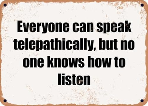 Everyone can speak telepathically, but no one knows how to
