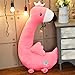 LEIhhdy 80cm-120cm Gigante Unicorno Giocattolo Farcito Cuscino di tiro di Compleanno Regalo di Natale per Le Ragazze dei Bambini Cuscino di tiro Decorazione della casa-120cmmi, Fenicottero Rosso