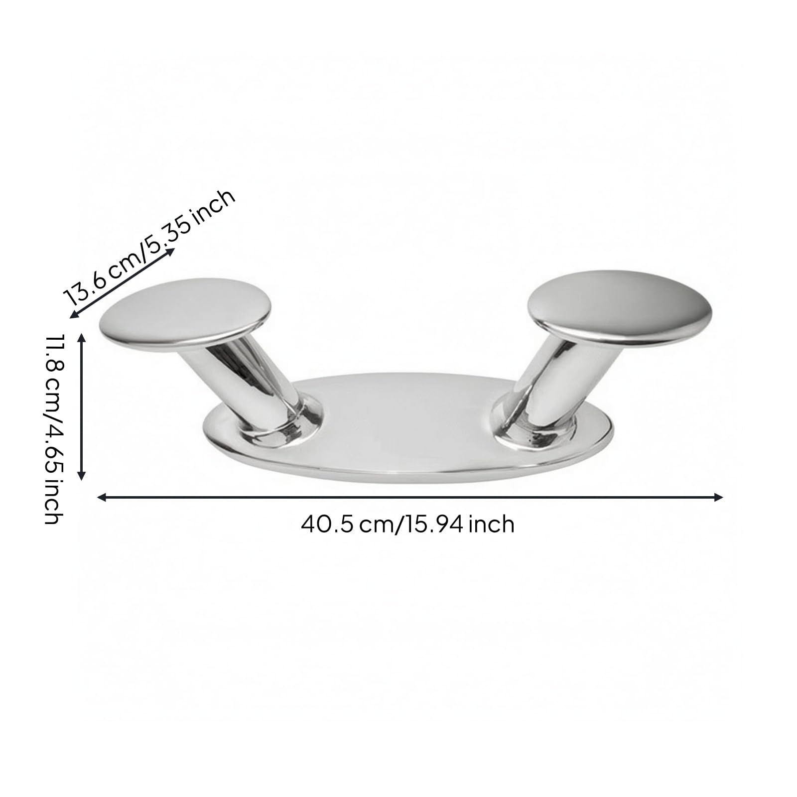 MagiDeal Galloccia di Ormeggio Marittimo Galloccia Ormeggio Pontile Attrezzatura Nautica in Acciaio Inox 316 Resistente per Ormeggio E Legatura Cime Adatta per Barche Porti Turistici