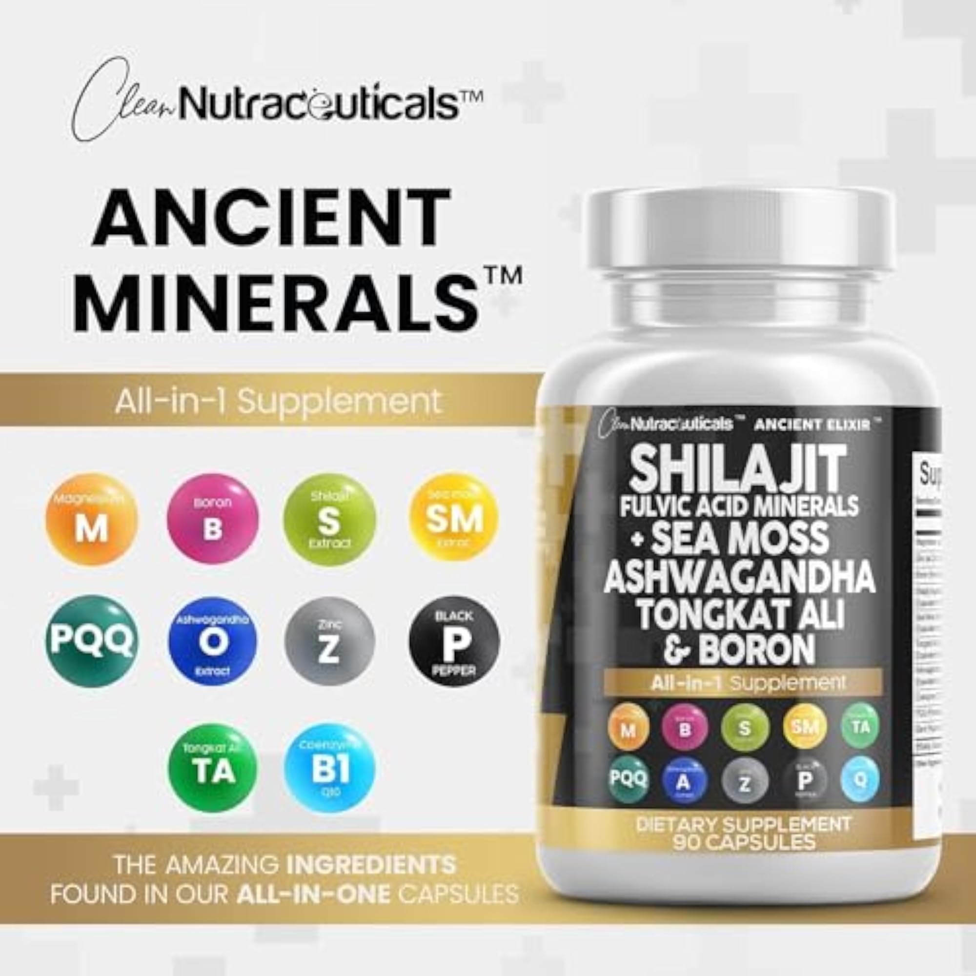 Athinika Nutrition Shilajit Supplement, 90 Count