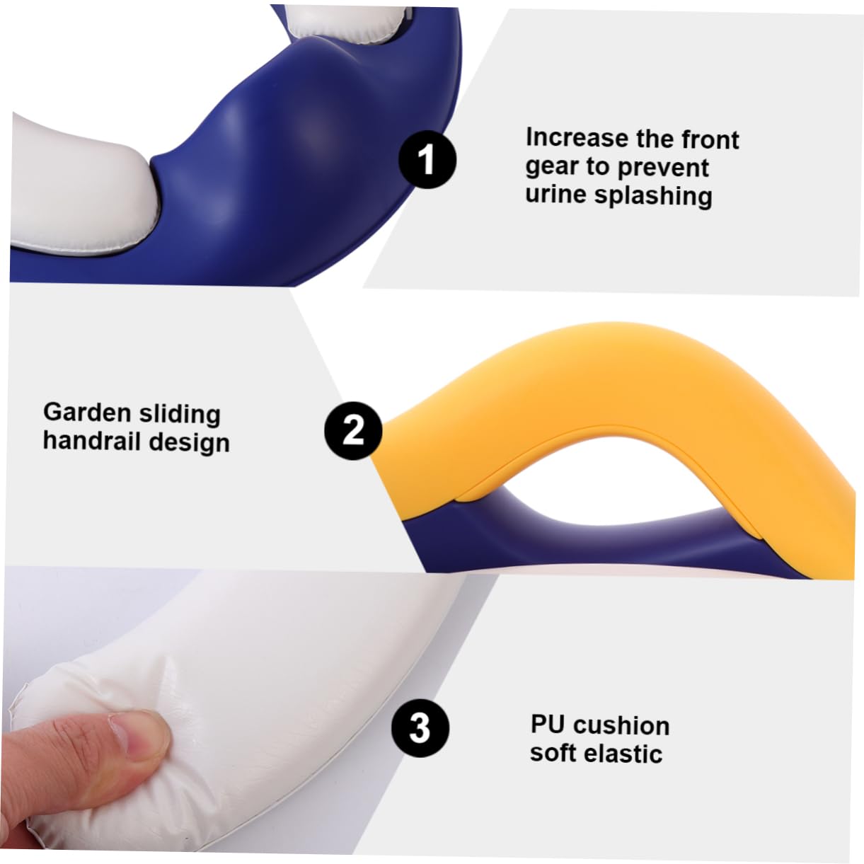 SHOWERORO Riduttore Per Vasino Per Bambini Piccolo Riduttore Per Wc Per Neonati Anello Per Wc Design Grazioso Materiale Resistente Maniglie Ampie E Cuscinetti Antiscivolo Per Sicurezza