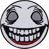 hipster winter jacket ABMESSUNGEN: Maße inklusive gesticktem Rand 70x70mm Motiv: creepy smiley