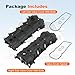 Engine Valve Cover with Gasket Left and Right Side 5184068AN Replacement for Jeep Grand Cherokee Replacement for Dodge Avenger Challenger Charger Cylinder Head Cover Replaces 5184069AF Black