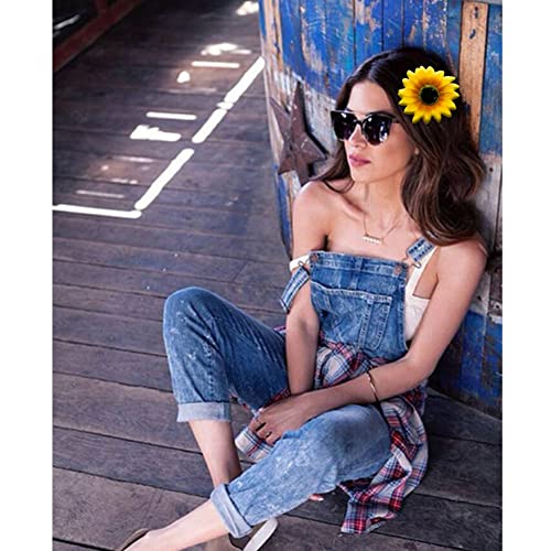 6Pcs Yellow Sunflower Hair Alligator Hairpin Hair Clips Flower Hair Clip Holiday Beach Hair Barrettes Styling Accessories For Party Beach Vacation Wedding Beaches #TOP3