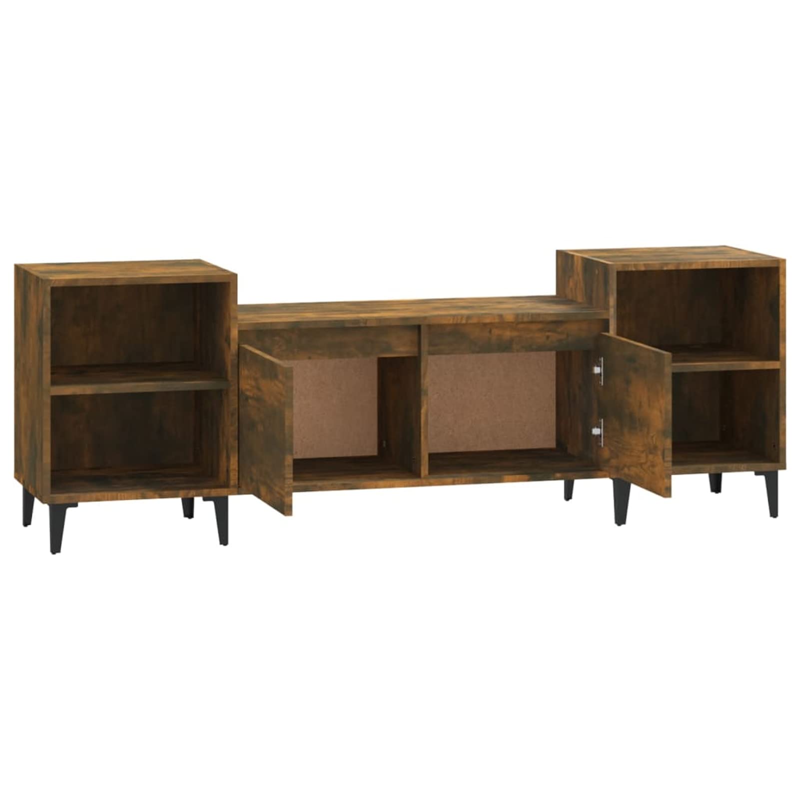 Szafka pod telewizor, dąb wędzony, 160 x 35 x 55 cm, materiał drewnopochodny, stolik pod telewizor, kredens, szafka hi-fi, mebel pod telewizor, stół