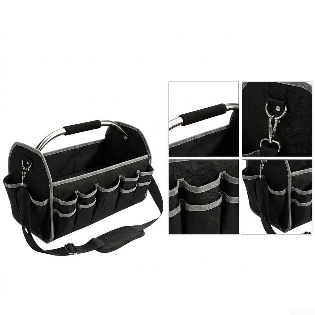 Grande borsa organizer per attrezzi, 41 x 22 x 27 cm, in tessuto Oxford